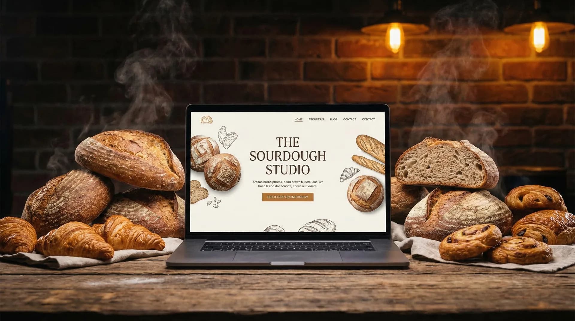 Fresh baked goods on display - BuildSpark website design for bakeries in Victoria