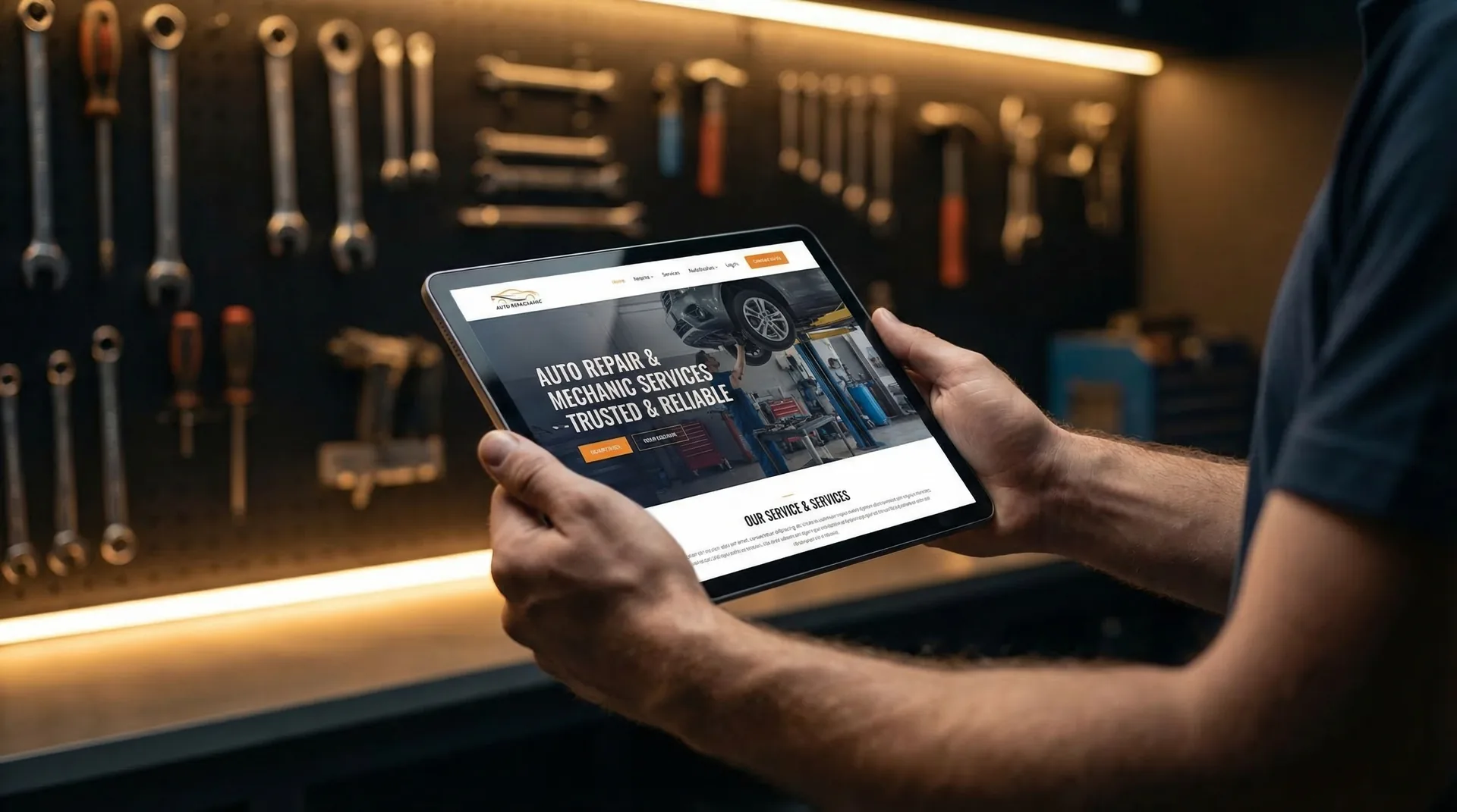 Mechanic workshop - BuildSpark website design for mechanics in Victoria