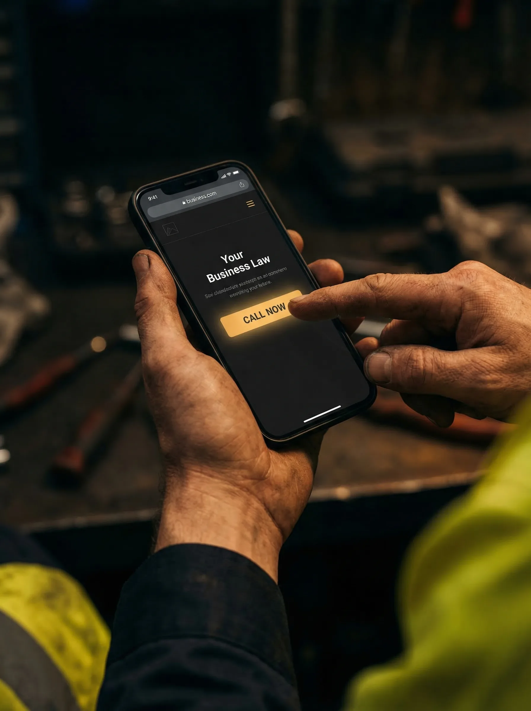 Phone enquiry from a local business website
