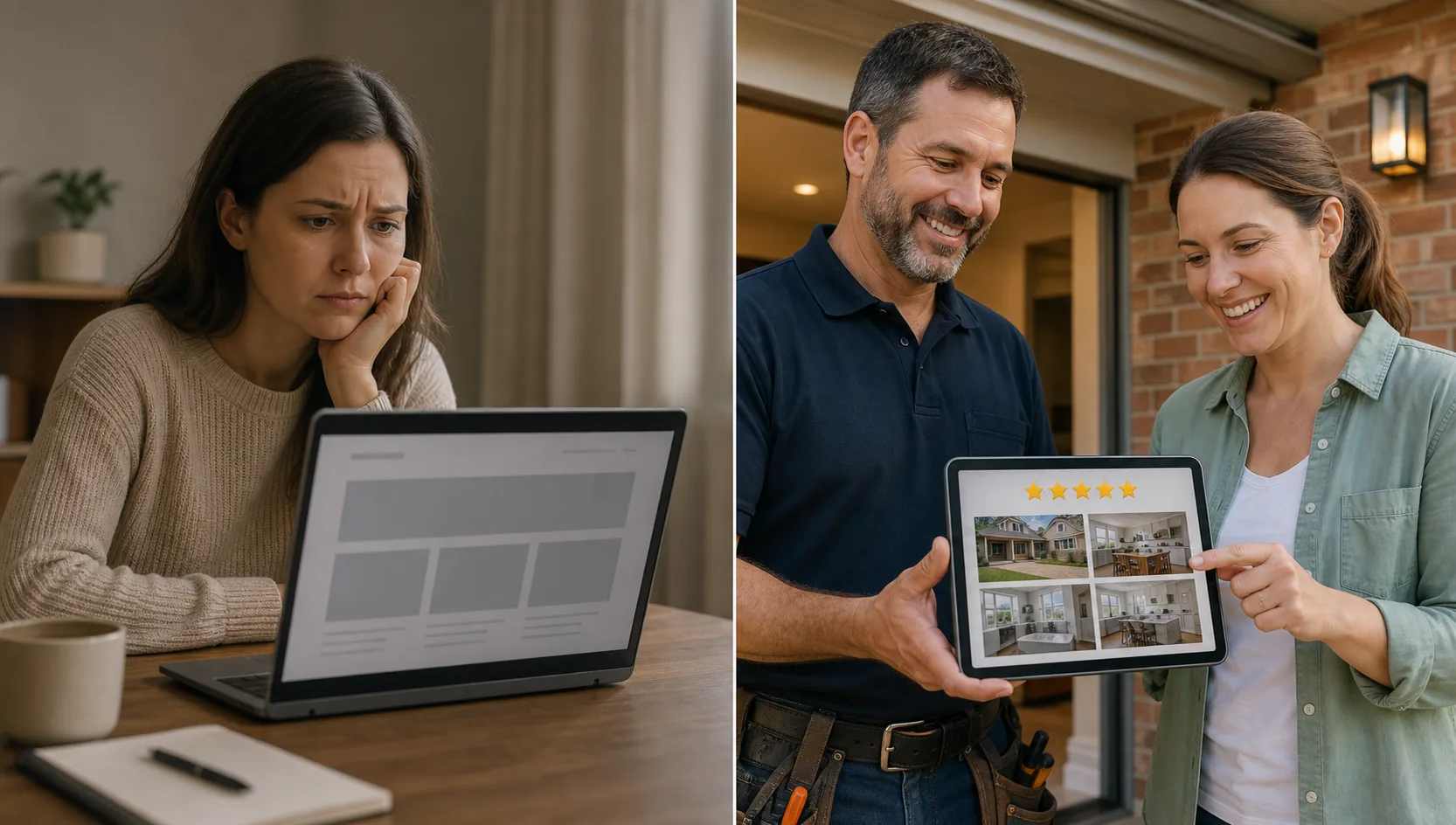 They use proof everywhere it matters: comparison showing what business owners do wrong and what to do instead