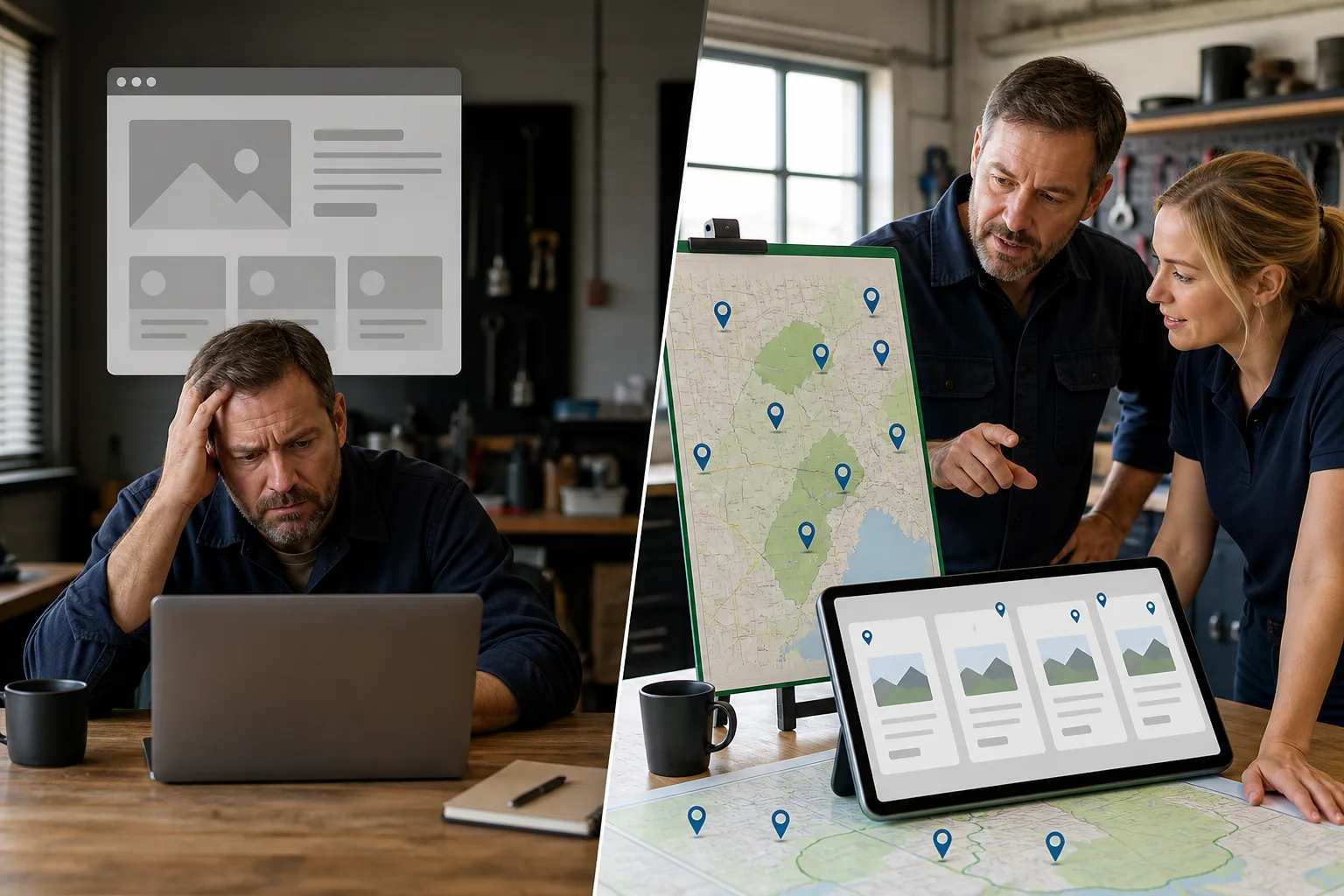 They match the way locals search: comparison showing what business owners do wrong and what to do instead