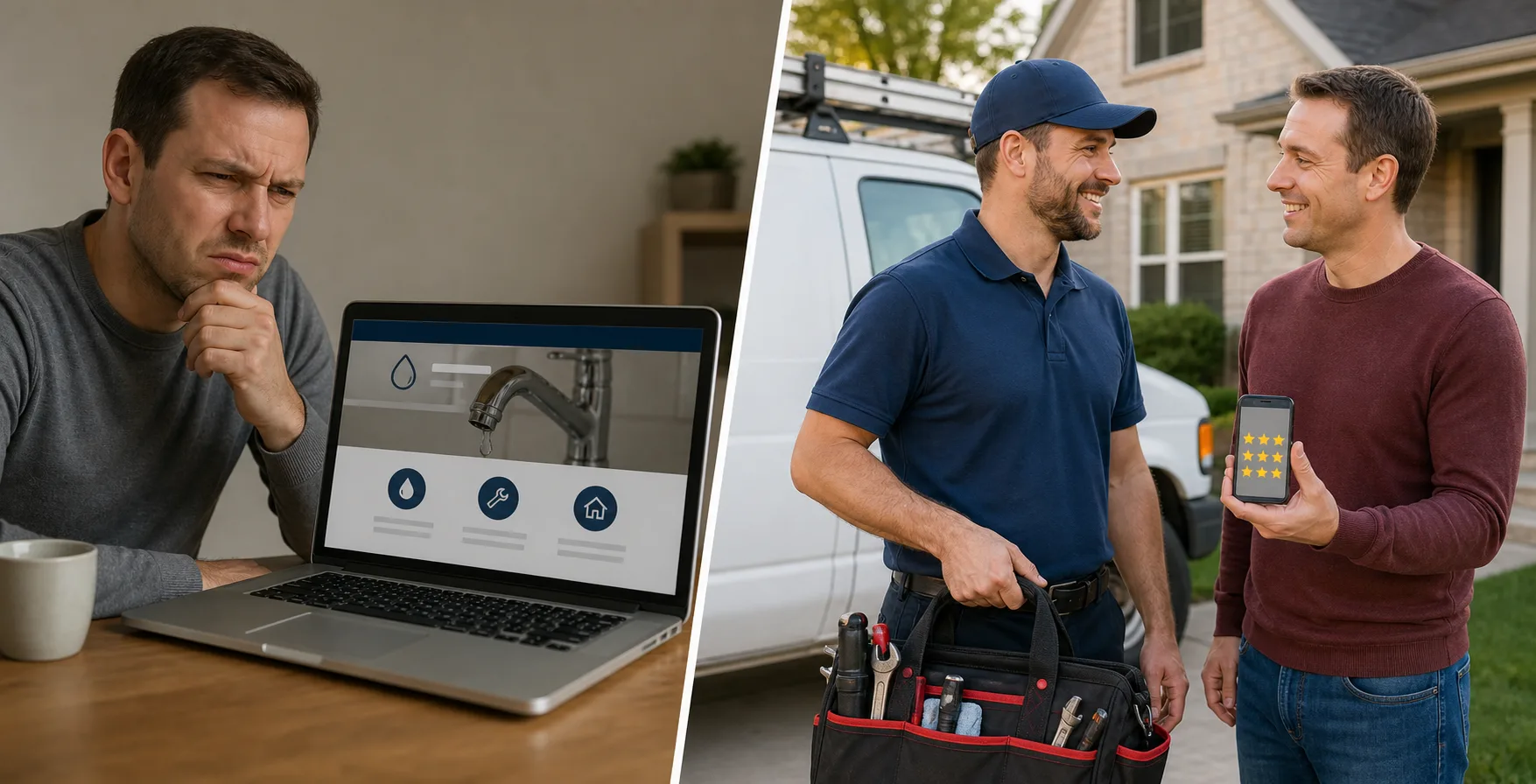 They prove trust before asking for the job: comparison showing what business owners do wrong and what to do instead