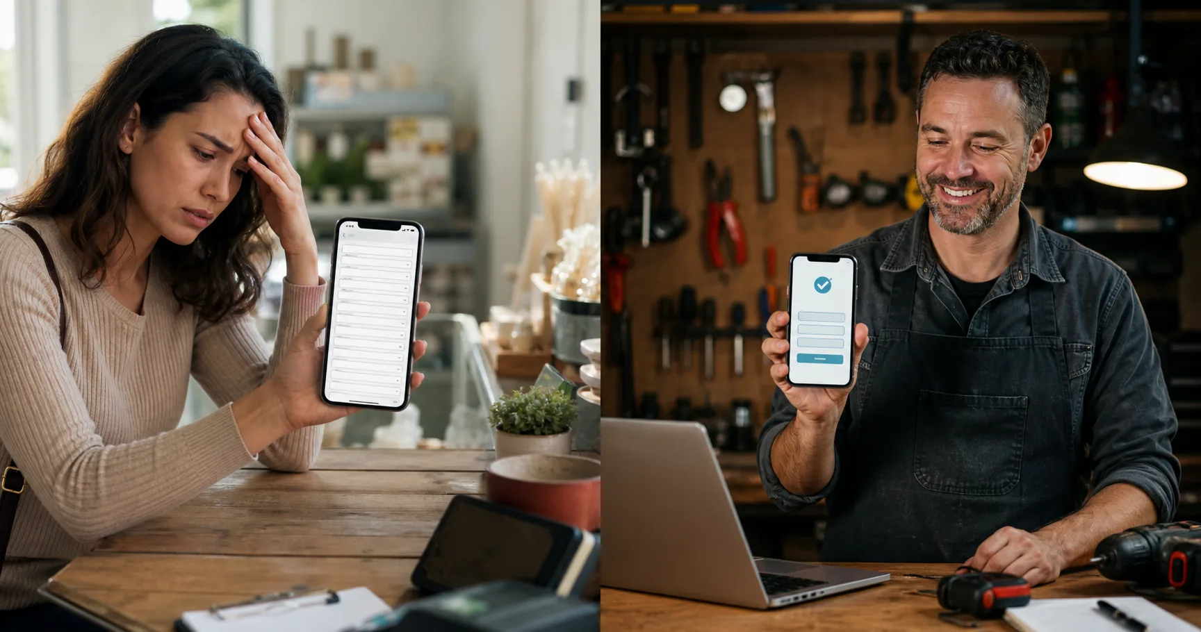 Your form asks for too much: comparison showing what business owners do wrong and what to do instead