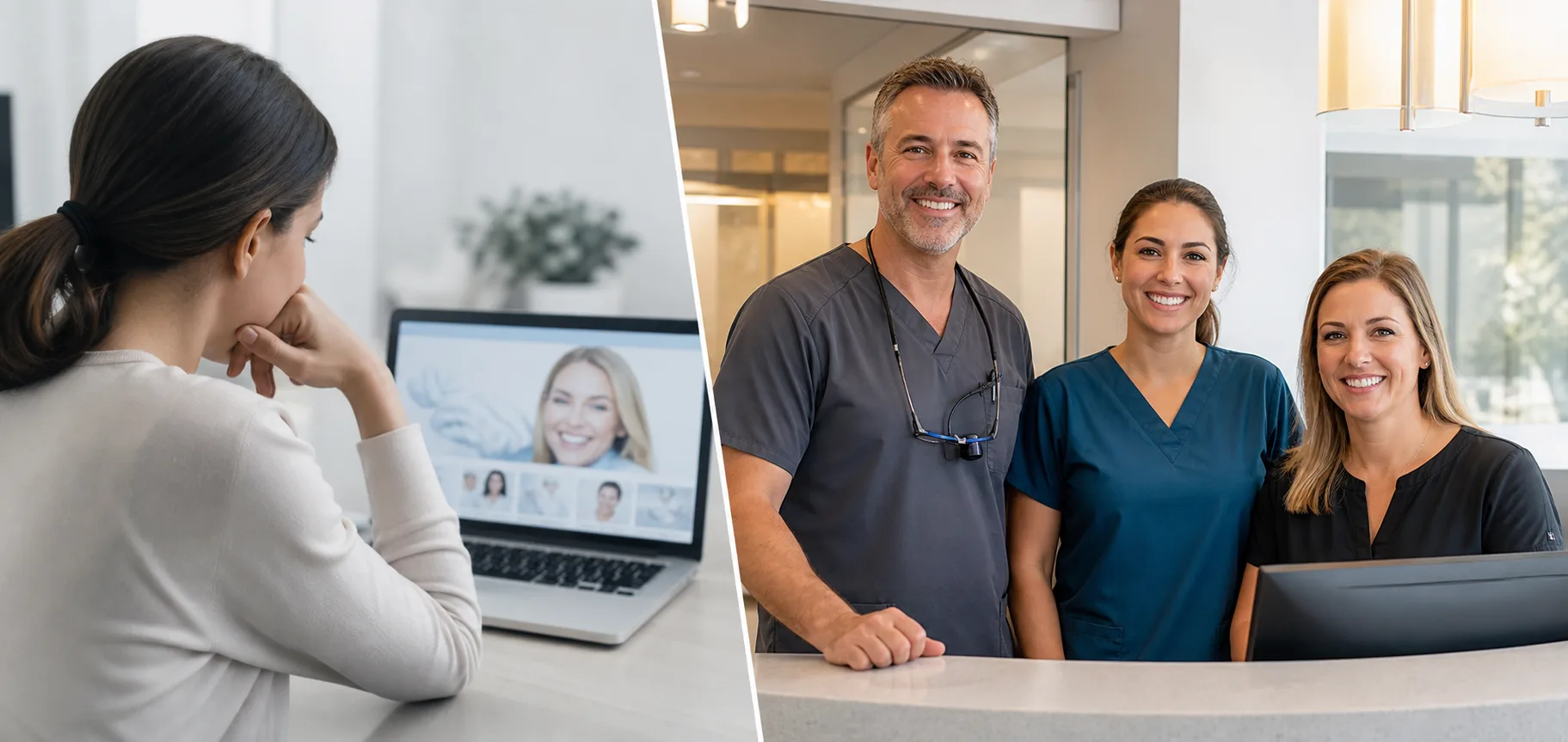They show the faces behind the practice: comparison showing what business owners do wrong and what to do instead